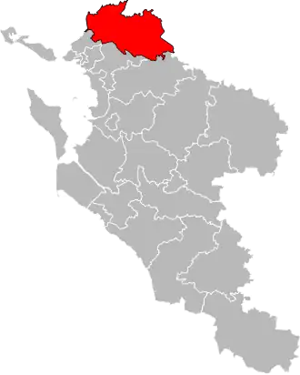 Locatie van het kanton