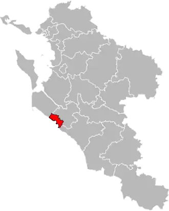 Locatie van het kanton