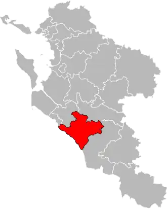 Locatie van het kanton