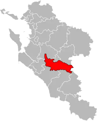 Locatie van het kanton