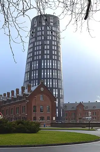 La Tour Bleue, hoofdbureau van politie Charleroi, plaats van aanslag