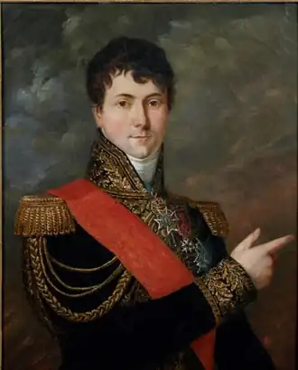 Generaal Charles Etienne Gudin. Schilderij (olieverf op doek) door Georges Rouget (1839), in het Legermuseum te Parijs.