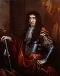 De oudere broer van Jacobus II, koning Karel II. Hij regeerde Engeland van 1660 tot zijn dood in 1685.