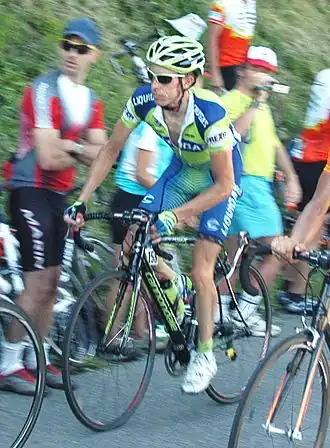 Wegelius op de Col de la Colombière in de 7e etappe van de Ronde van Frankrijk 2007.