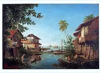 De rivier van Guayaquil