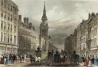 Cheapside, Londen, waar Isabella en haar familie in 1836 naartoe verhuisden