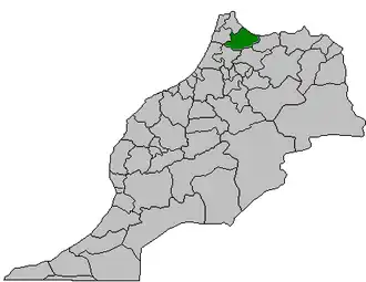 Kaart van Chefchaouen