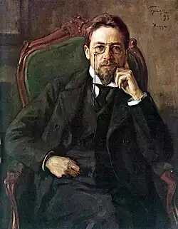 Portret van Anton Tsjechov