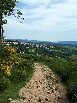 Pradelles in Haute-Loire, aan de GR70
