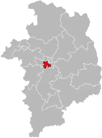 Locatie van het kanton