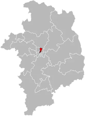 Locatie van het kanton