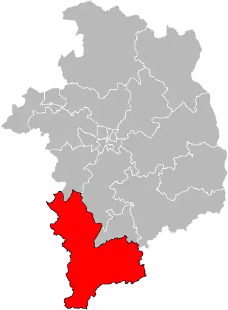 Locatie van het kanton