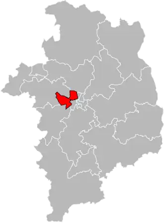 Locatie van het kanton