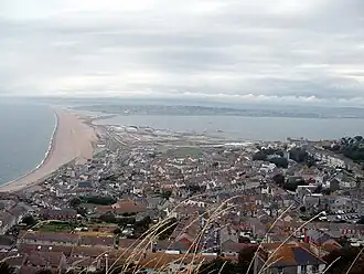 Chesil Beach en Fortuneswell .