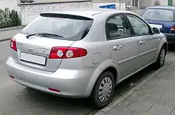 Chevrolet Lacetti, achteraanzicht