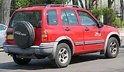 Chevrolet Tracker (1999-2004), achteraanzicht