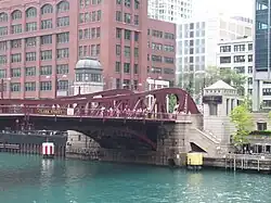De Clark Street Bridge in Chicago uit 1929, inspiratie voor de Mariniersbrug