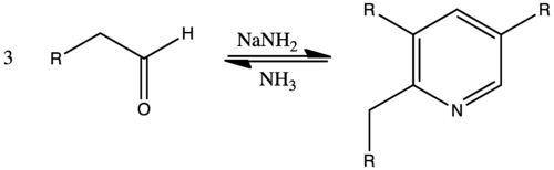 Reactieverloop van de Tsjitsjibabin-pyridinesynthese