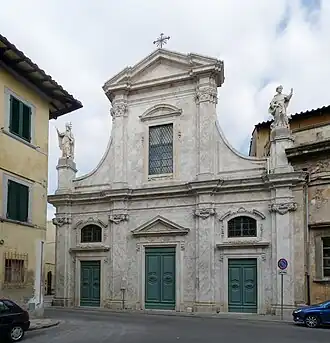 De kerk van San Silvestro in Pisa.