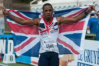 Chijindu Ujah na zijn overwinning op de EK U20 in 2013, Rieti