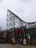 Batman and Robin: The Chiller (gebouwd door Premier Rides) in Six Flags Great Adventure