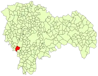 Kaart van Chiloeches