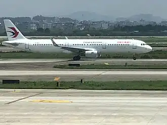 Een Airbus A321 van China Eastern Airlines