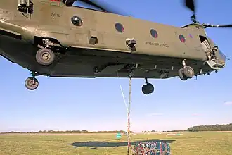 Een Chinook op RAF Odiham in 2006