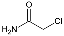 Structuurformule van chlooraceetamide