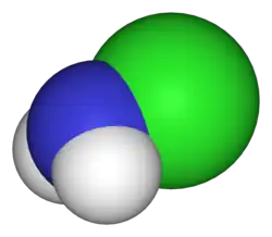 Ruimtelijk model van chlooramine