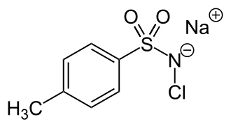 Structuurformule van chloramine-T