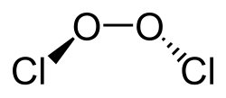 Structuurformule van chloorperoxide