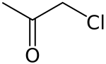 Structuurformule van chlooraceton