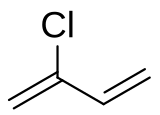 Structuurformule van chloropreen