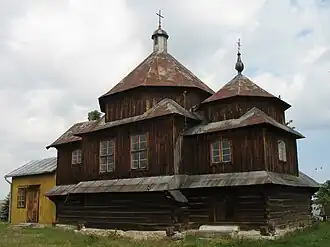 Een houten kerk in Chotylub