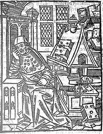 Chrétien de Troyes. Gravure uit 1530.