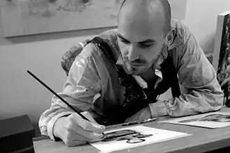 Chris Berens aan het werk (2009)