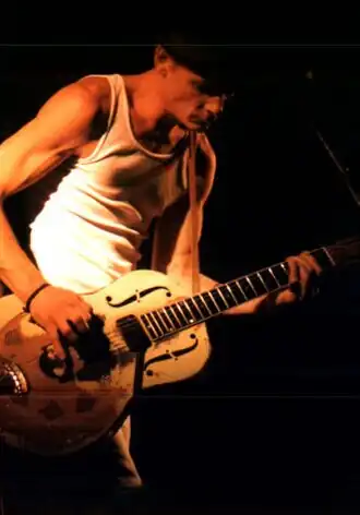 Chris Whitley tijdens een concert in België, 1998