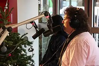 Chris de Roo tijdens het Glazen Huis Emmen 2014