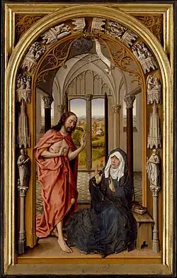 Juan de Flandes, De herrezen Christus verschijnt aan Zijn moeder, Metropolitan Museum of Art