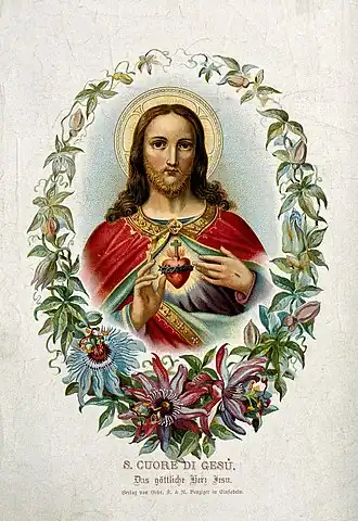 Christus toont Zijn Heilig hart