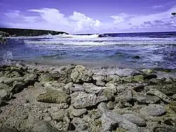 Boka Grandi gezien vanaf de kustlijn