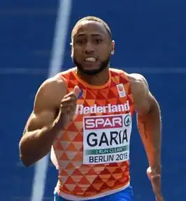 Chris Garia tijdens de EK van 2018 in Berlijn.