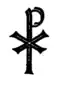 Het Christus monogram gebruikt door de Chiro in 1955.