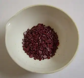 Chroom(VI)oxide-kristallen