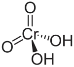 Structuurformule van chroomzuur