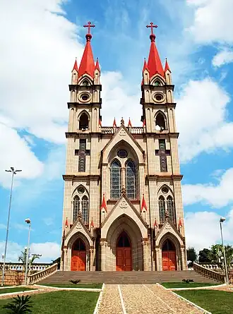 Katholieke kerk Nossa Senhora Medianeira de todas as Graças in het centrum van Itaguaçu