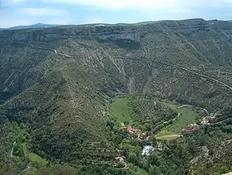 Het Cirque en de waterval van Navacelles