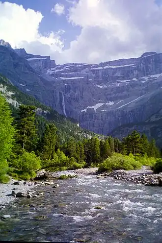 Cirque de Gavarnie, Nationaal park Pyreneeën, Werelderfgoed Ordesa-Mont Perdu/Monte Perdido