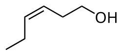 Structuurformule van cis-3-hexenol